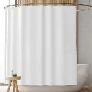 Forro de Tela para Cortina de Ducha Impermeable, Lavable y Elegante Blanco Sttelli