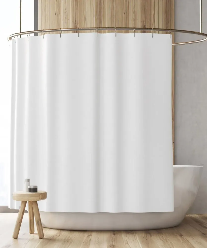 Forro de Tela para Cortina de Ducha Impermeable, Lavable y Elegante Blanco Sttelli
