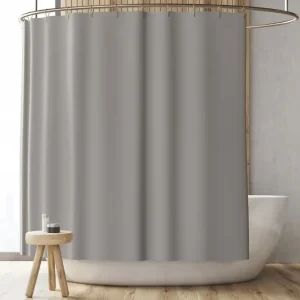 Forro de Tela para Cortina de Ducha Impermeable, Lavable y Elegante Gris Sttelli