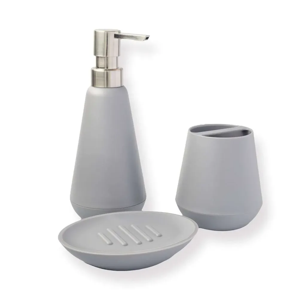 Jabonera para Baño Policarbonato Belize Gris Sttelli