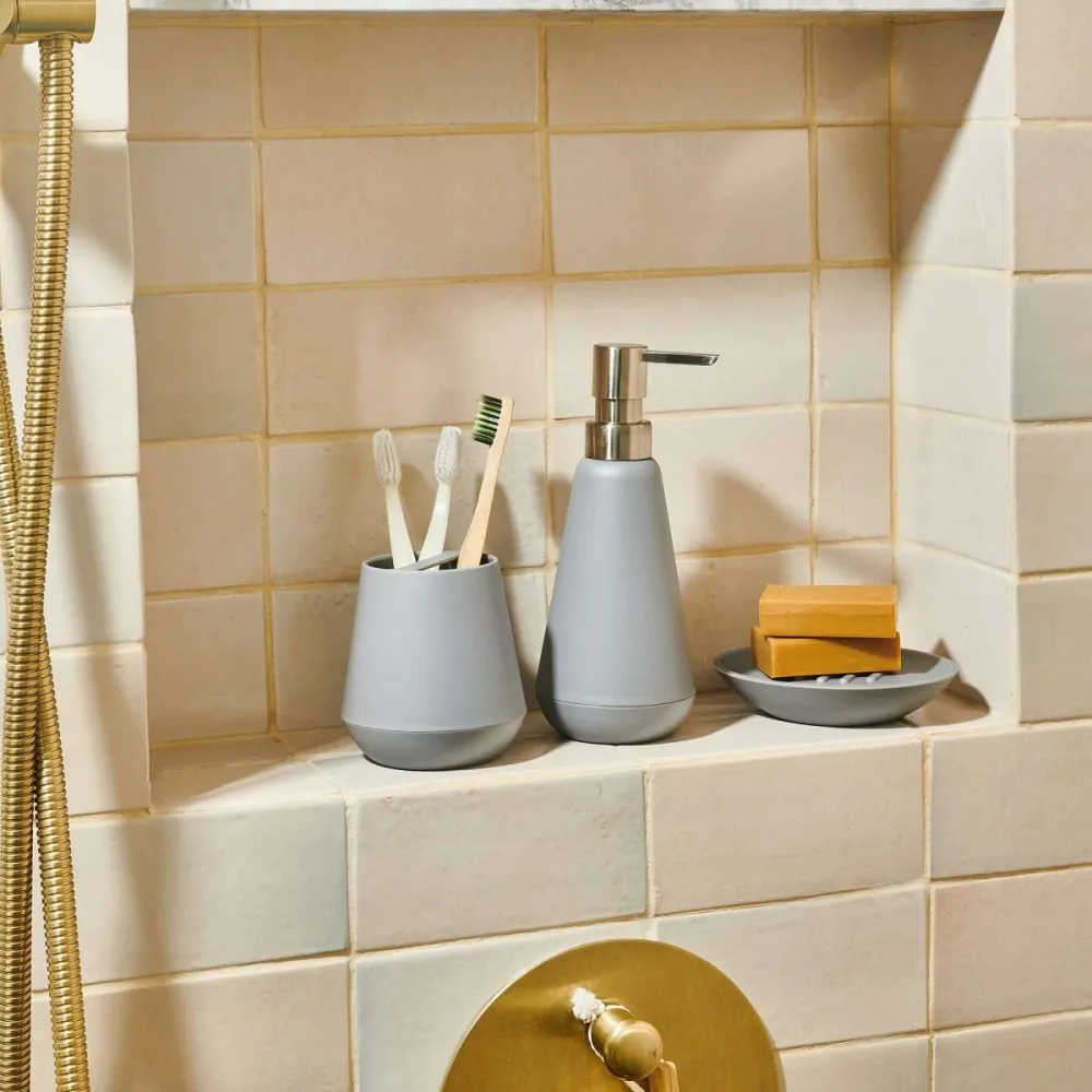 Jabonera para Baño Policarbonato Belize Gris Sttelli