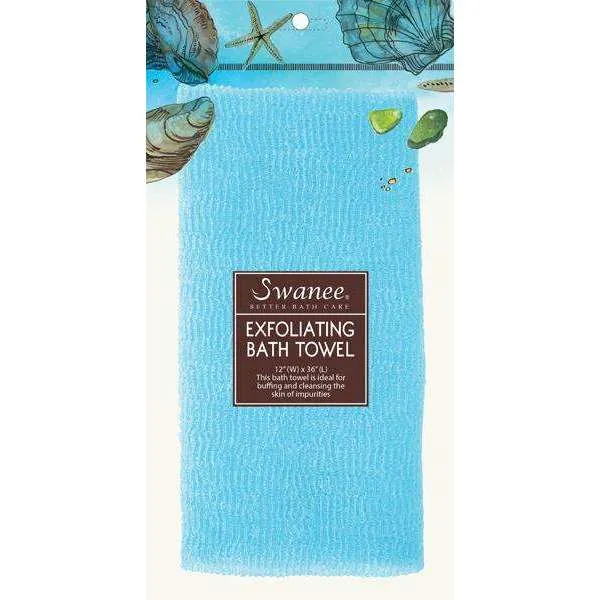 Toalla de baño exfoliante Swanee Asst Color Verde