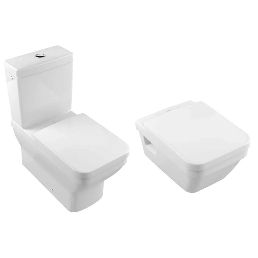 Tapa WC Compatible Architectura Villeroy & Boch V.2 - Cuadrado - Customline Roble Roble
