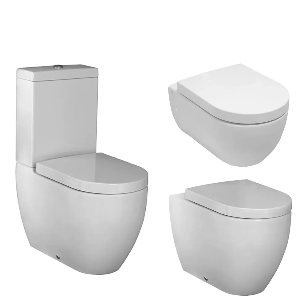 Tapa WC Compatible Arquitect Noken - Woodline Lacada Blanco