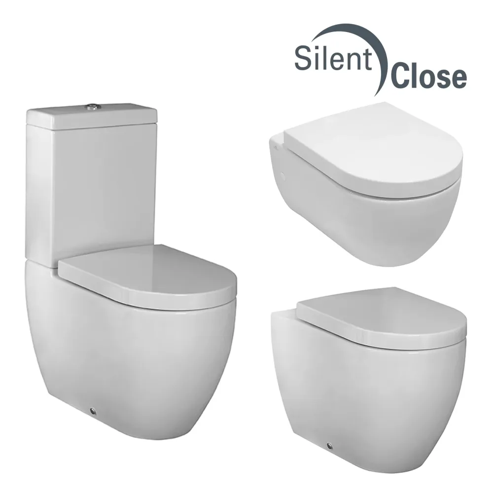 Tapa WC Compatible Arquitect Noken - Woodline Lacada Amortiguada 'SC' Blanco