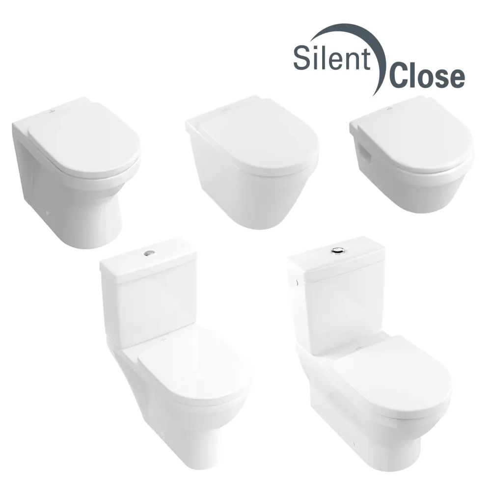 Tapa WC Compatible Arquitectura Villeroy & Boch V.1- Woodline Lacada Amortiguada 'SC' Blanco