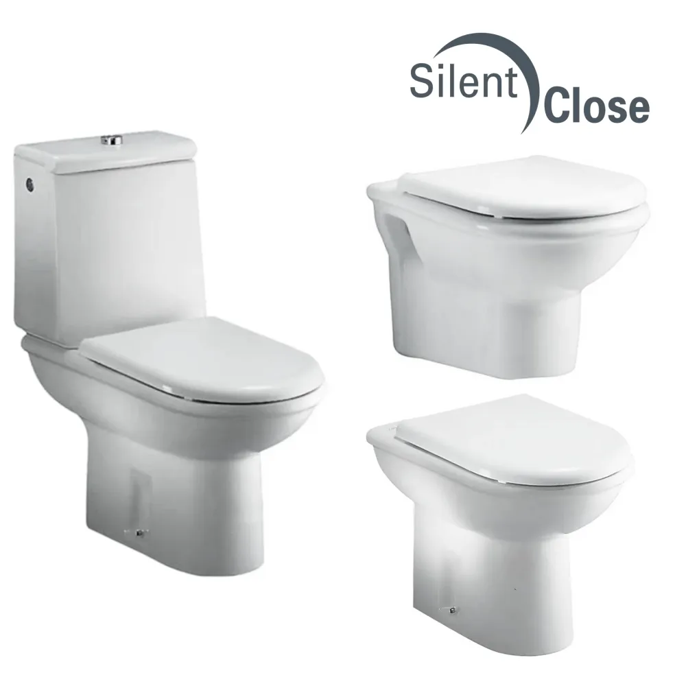 Tapa WC Compatible Clodia Dolomite - Woodline Lacada Amortiguada 'SC' Blanco