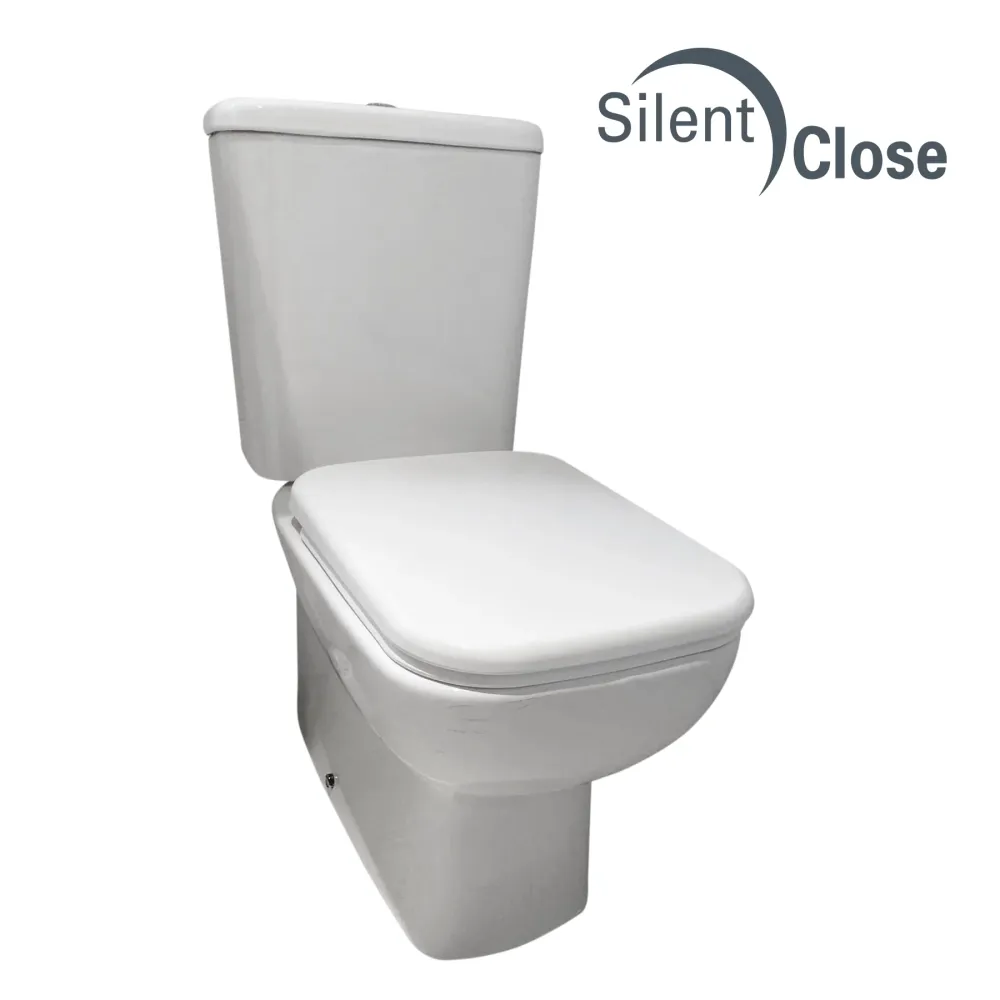Tapa WC Compatible Compact Bricomart - Woodline Roble Amortiguada 'SC' Roble
