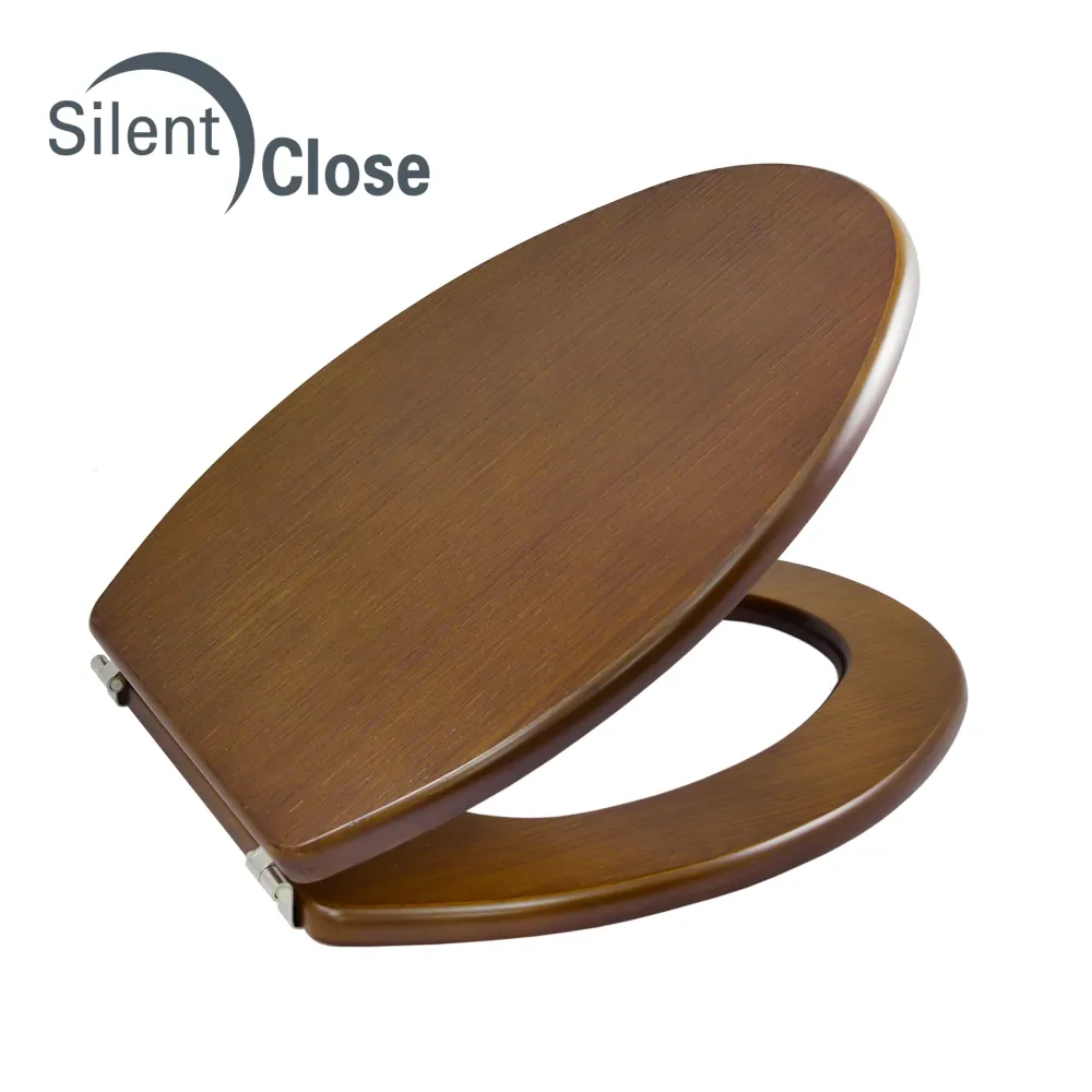 Tapa WC Compatible Compacto Roca - Woodline Roble Amortiguada 'SC' Roble