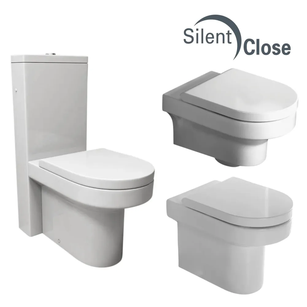 Tapa WC Compatible Daytime Hatria - Woodline Lacada Amortiguada 'SC' Blanco