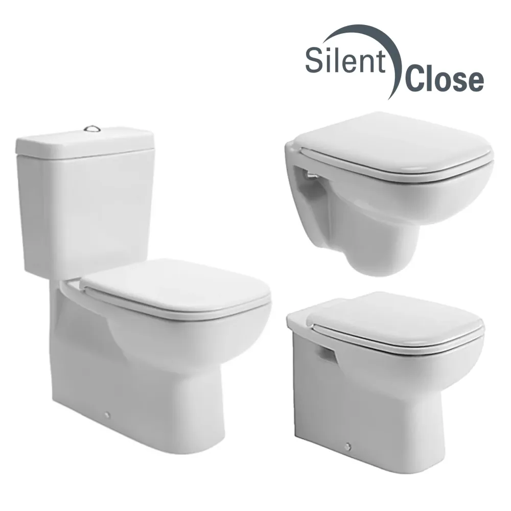 Tapa WC Compatible D-Code Duravit - Customline Lacada Amortiguada 'SC' Blanco