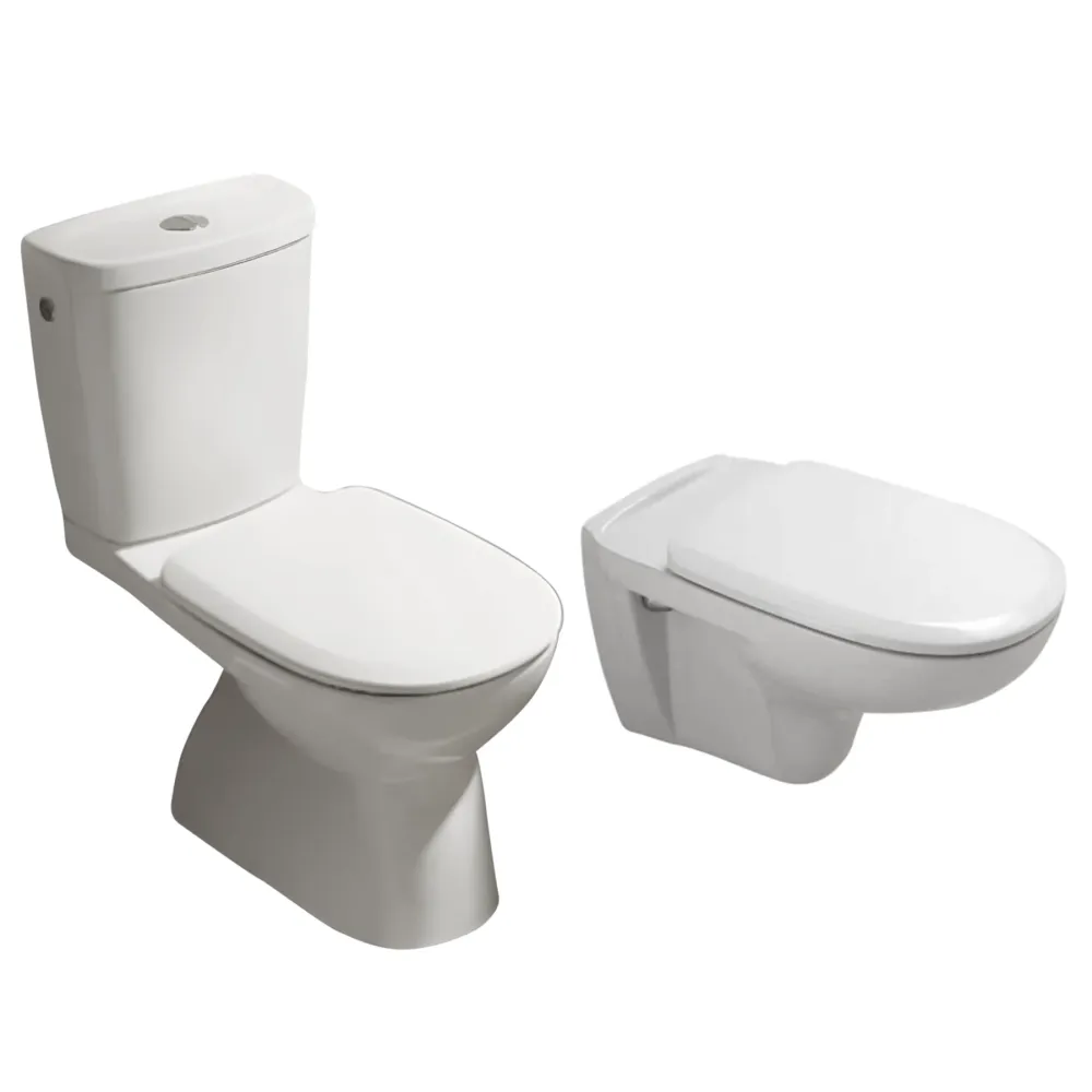 Tapa WC Compatible Désirade Allia - Woodline Lacada Blanco