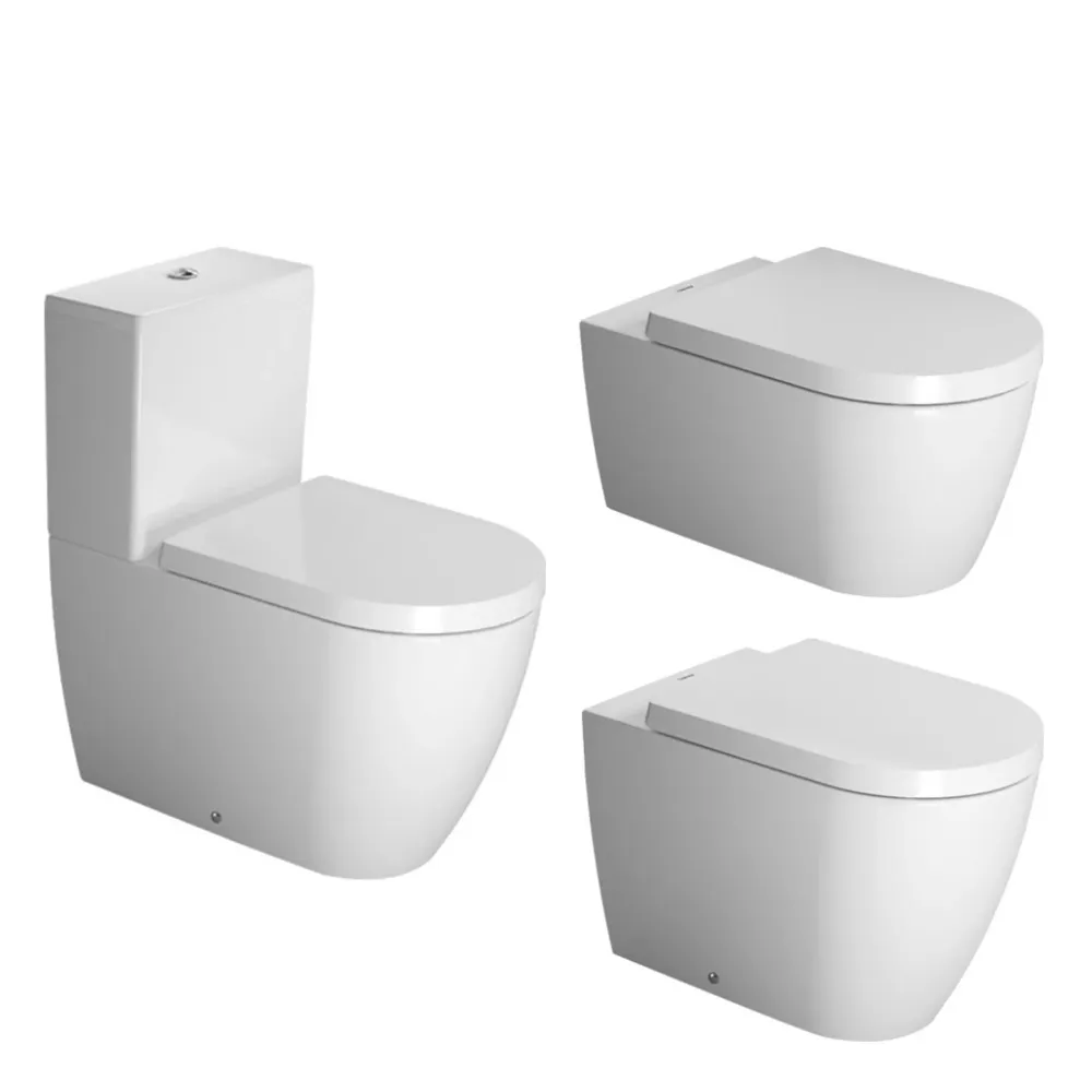 Tapa WC Compatible Me Duravit - Woodline Lacada Blanco