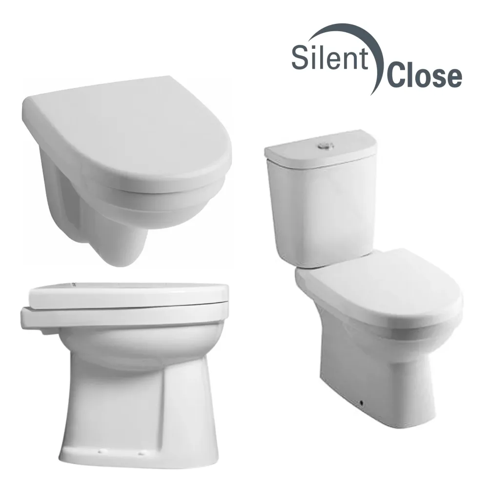 Tapa WC Compatible Eurobase 300 Sphinx - Woodline Lacada Amortiguada 'SC' Blanco