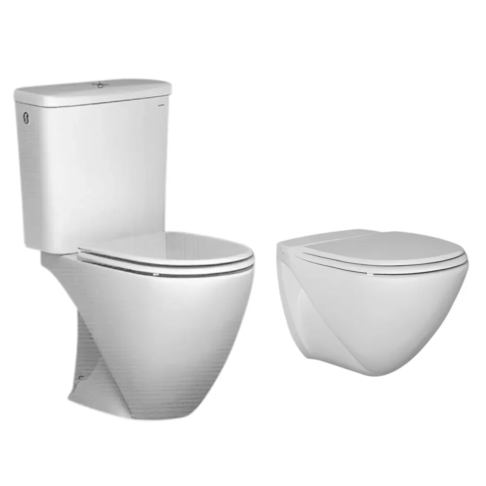 Tapa WC Compatible Europa Porsan - Woodline Lacada Blanco