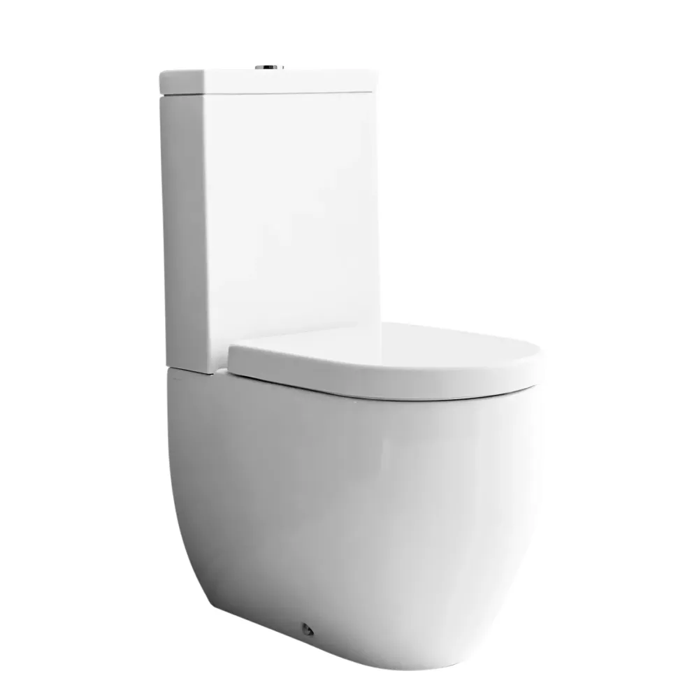 Tapa WC Compatible Flo Kerasan Con Cisterna- Woodline Roble Roble