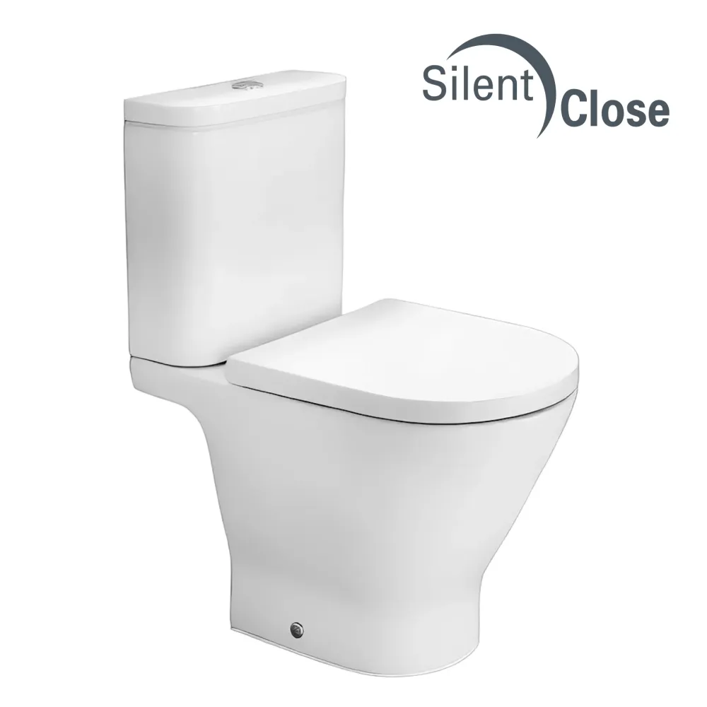 Tapa WC Compatible Gap Roca Round- Woodline Lacada Amortiguada 'SC' Blanco