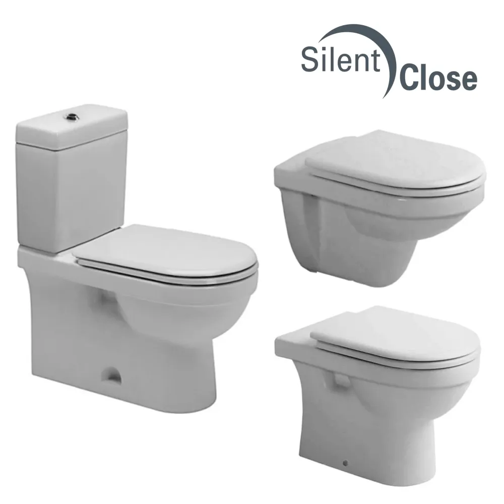 Tapa WC Compatible Happy D. Duravit V.1- Woodline Lacada Amortiguada 'SC' Blanco