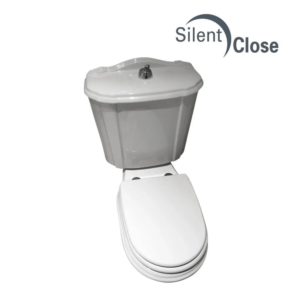 Tapa WC Compatible Imperial Sanitana - Woodline Lacada Amortiguada 'SC' Blanco