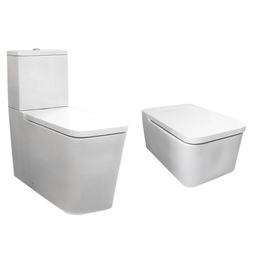 Tapa WC Compatible Inspira Square Roca - Customline Lacada Blanco