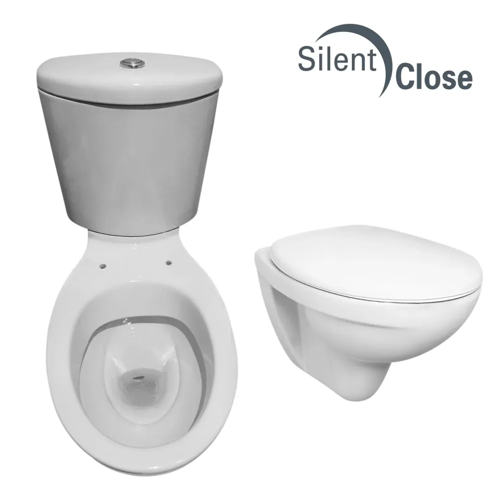 Tapa WC Compatible Marea Noken - Woodline Lacada Amortiguada 'SC' Blanco