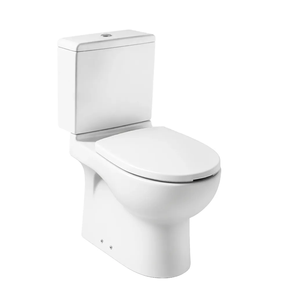 Tapa WC Compatible Meridian Mov. Reducida Roca Herradura - Customline Lacada Blanco