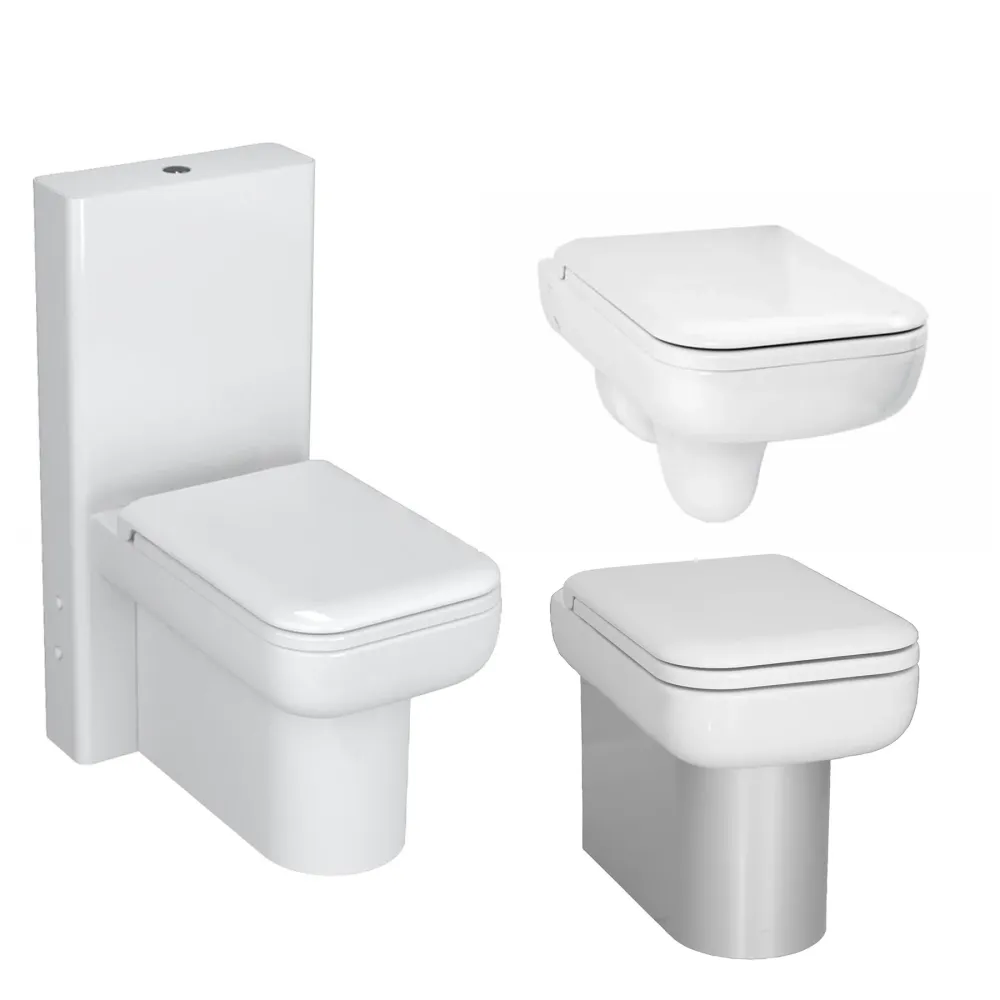 Tapa WC Compatible Mod Vitra - Customline Lacada Blanco