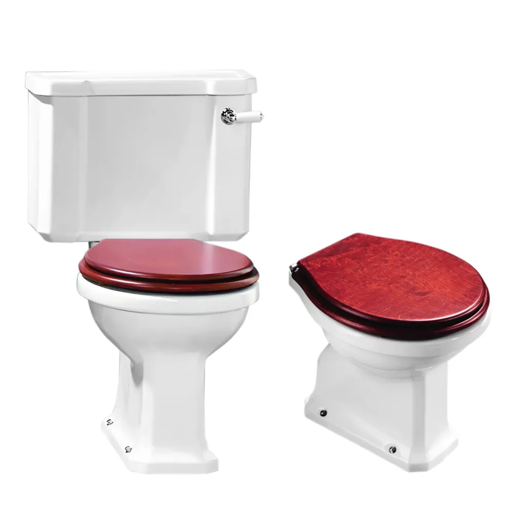 Tapa WC Compatible Neoclásica Valadares - Woodline Lacada Blanco