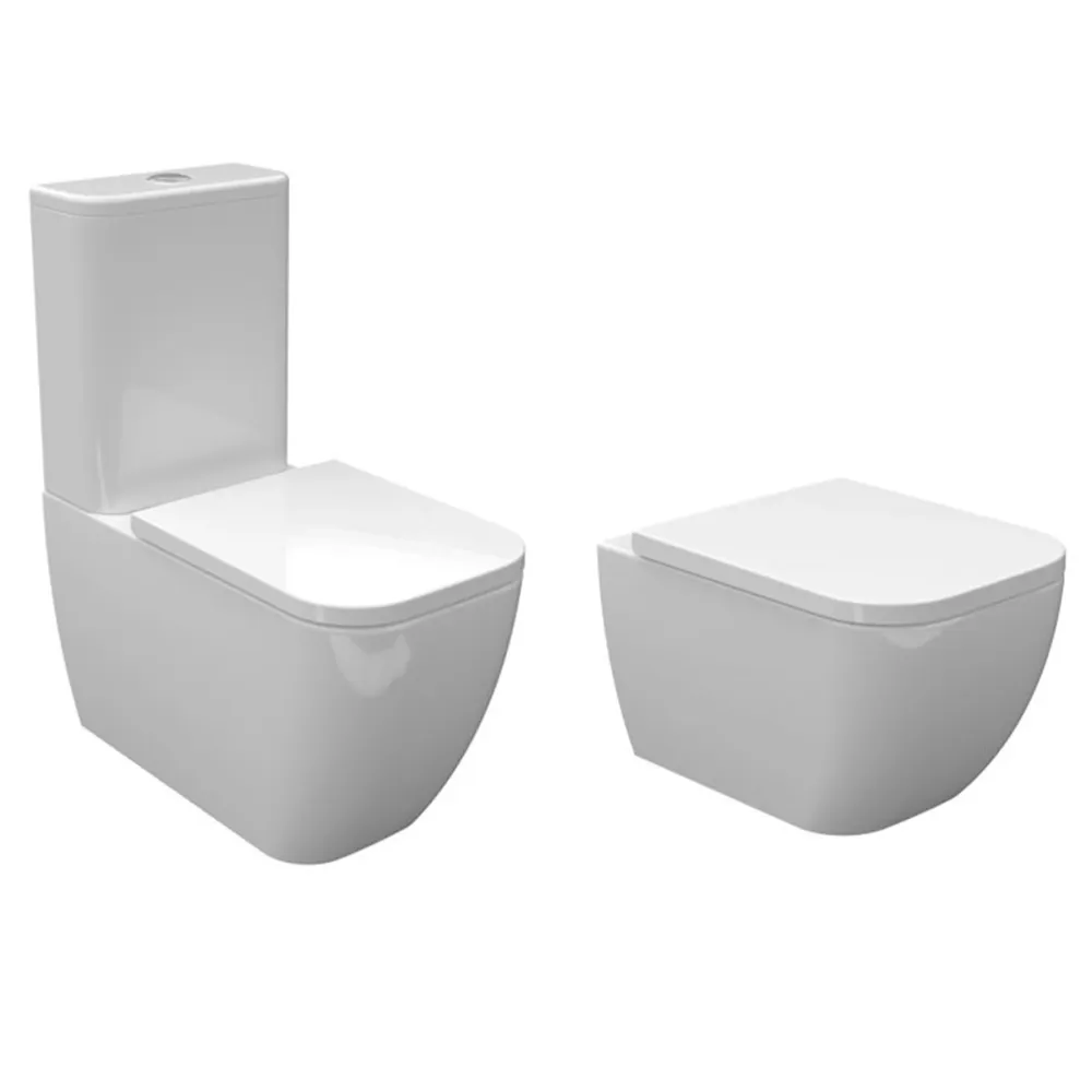 Tapa WC Compatible New Toledo Bathco - Customline Lacada Blanco