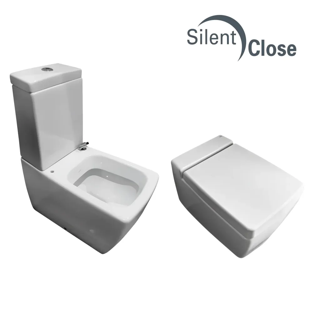 Tapa WC Compatible Oceano Althea - Customline Lacada Amortiguada 'SC' Blanco