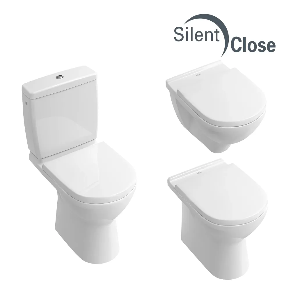 Tapa WC Compatible O.Novo Villeroy & Boch - Woodline Lacada Amortiguada 'SC' Blanco