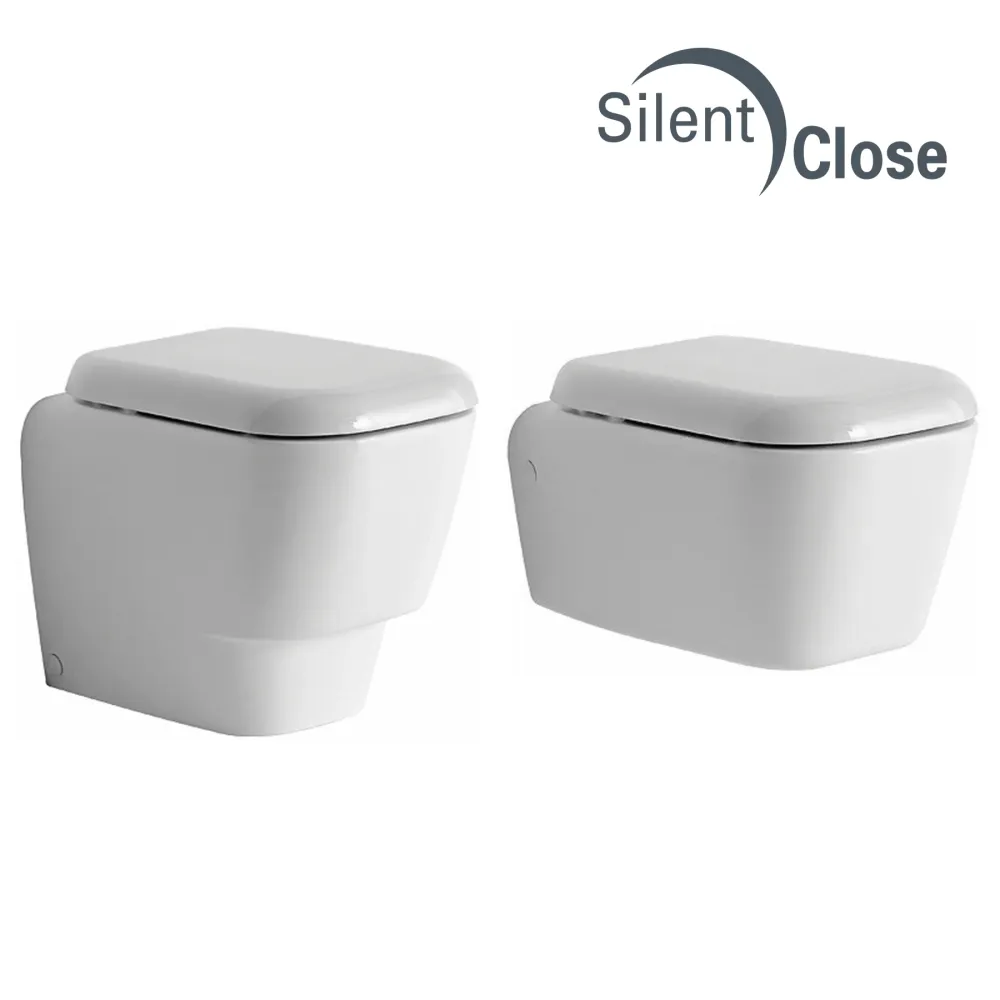 Tapa WC Compatible Q3 Pozzi Ginori - Customline Roble Amortiguada 'SC' Roble