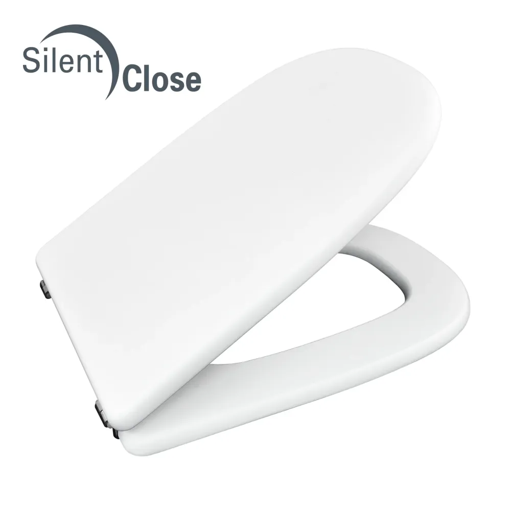 Tapa WC Compatible Prestige Sanindusa - Unisan - Woodline Lacada Amortiguada 'SC' Blanco