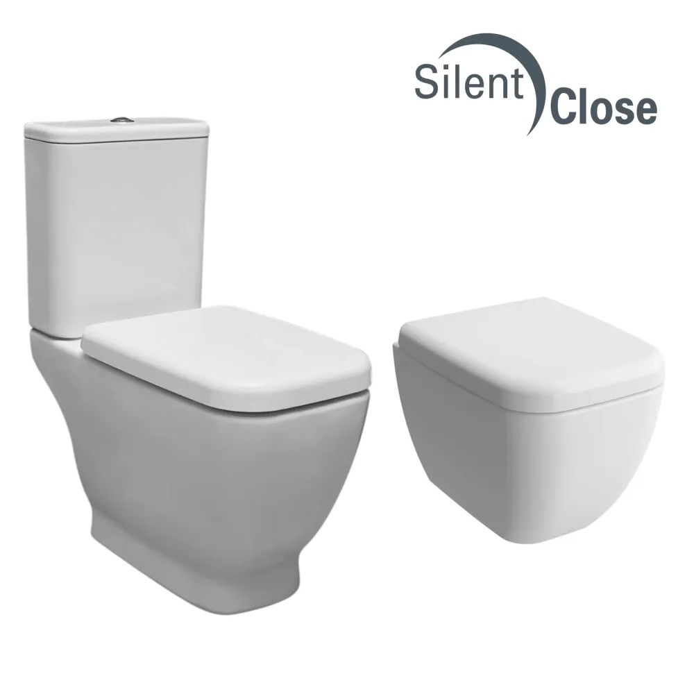 Tapa WC Compatible Shift Vitra - Woodline Lacada Amortiguada 'SC' Blanco