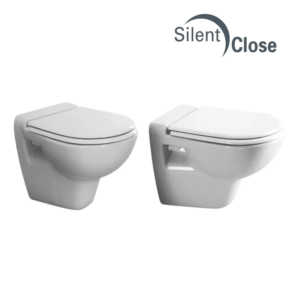 Tapa WC Compatible Siena Sangra - Woodline Lacada Amortiguada 'SC' Blanco