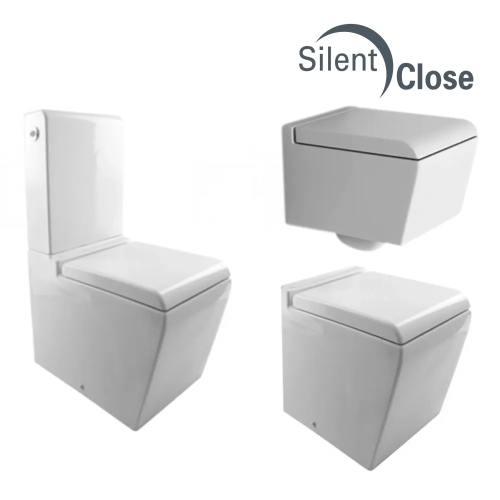 Tapa WC Compatible Soft Noken - Customline Lacada Amortiguada 'SC' Blanco