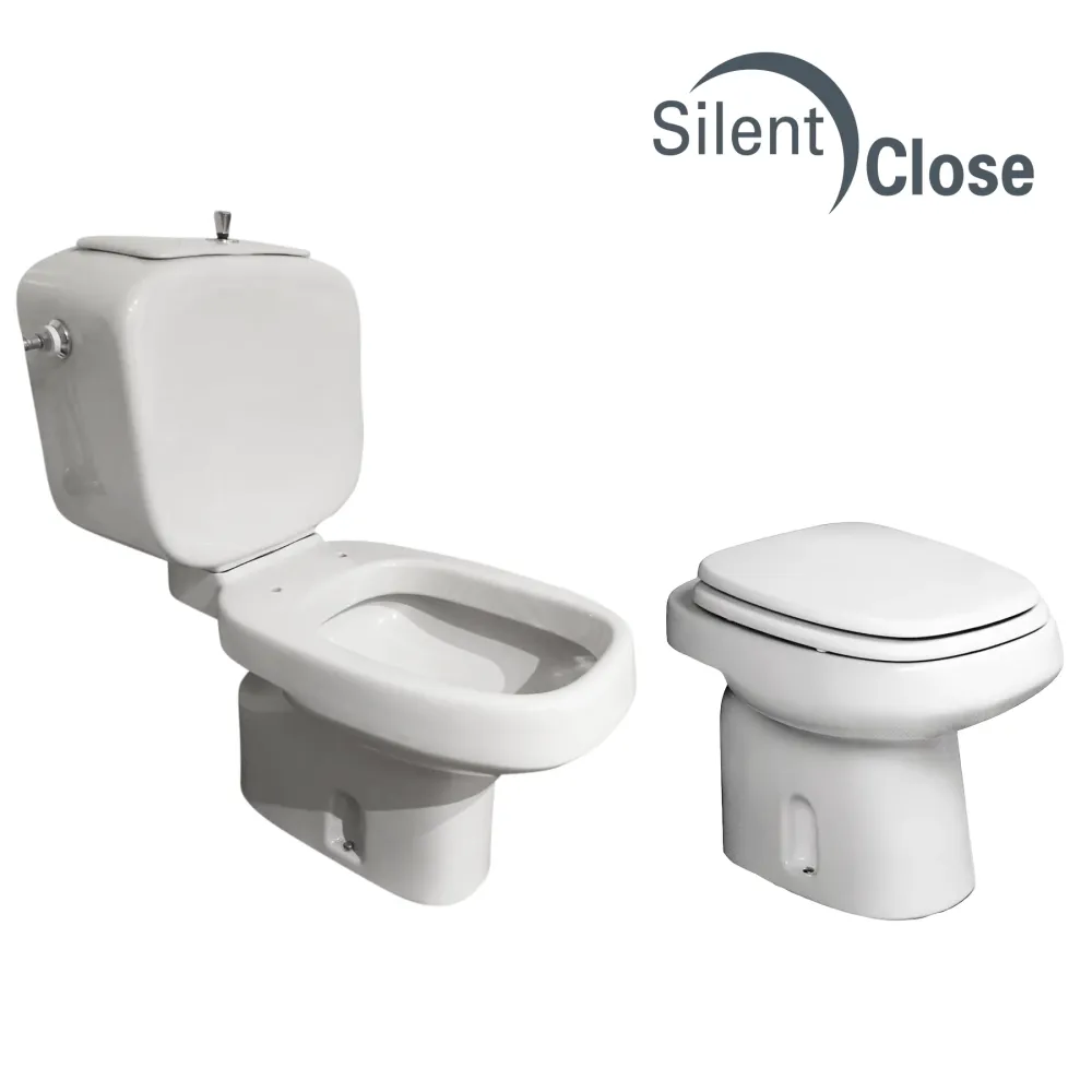 Tapa WC Compatible Square Pozzi Ginori - Customline Roble Amortiguada 'SC' Roble