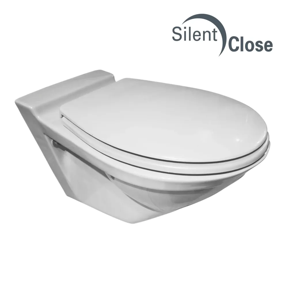 Tapa WC Compatible Suspendido Ta Sangra - Woodline Lacada Amortiguada 'SC' Blanco