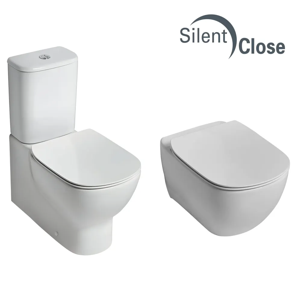 Tapa WC Compatible Tesi New Ideal Standard V.2 - Customline Lacada Amortiguada 'SC' Blanco
