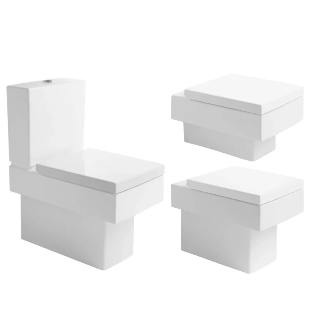 Tapa WC Compatible Vero Duravit - Customline Lacada Blanco