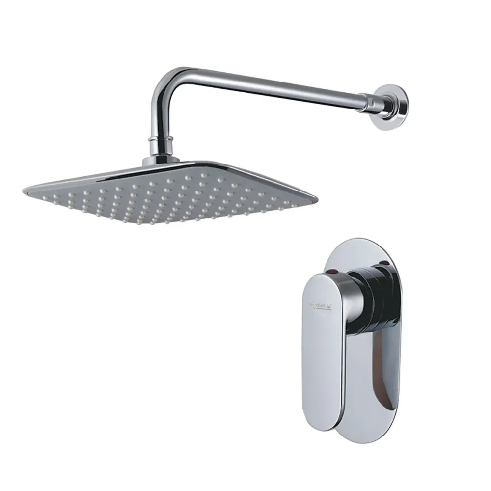 Conjunto de regadera y monomando RECTANGOLO Tecnobath