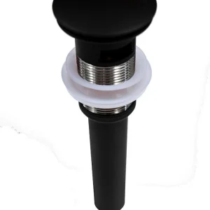 Contra pop-up SIN rebosadero negro mate Tecnobath
