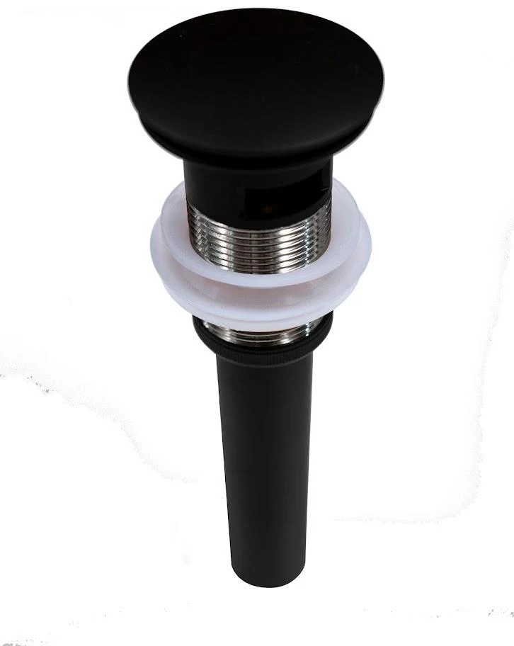 Contra pop-up SIN rebosadero negro mate Tecnobath