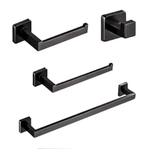 JUEGO DE 4 ACCESORIOS PARA BAÑO GRIS OXFORD TB42.030GM TECNOBATH