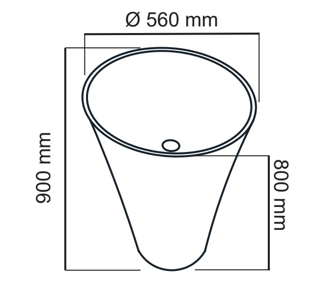 Lavabo de pedestal Tecnobath