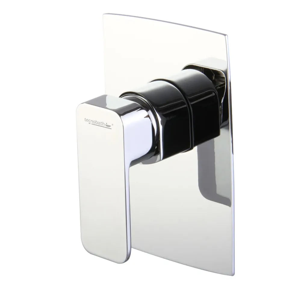 Monomando empotrar para regadera NEW RECTANGOLO Tecnobath