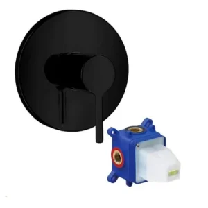 MONOMANDO EMPOTRAR PARA REGADERA TB31.101 NEGRO TECNOBATH