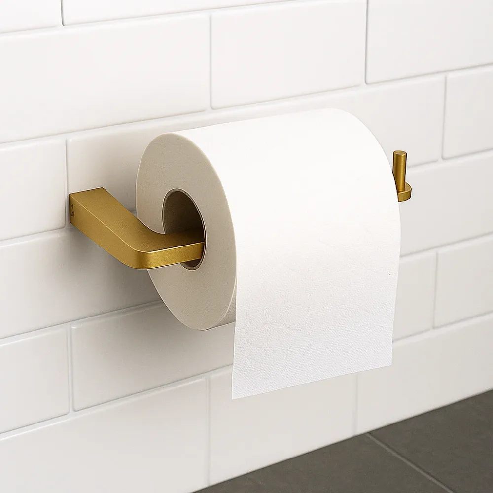 Portarollos Brushed Gold Tecnobath