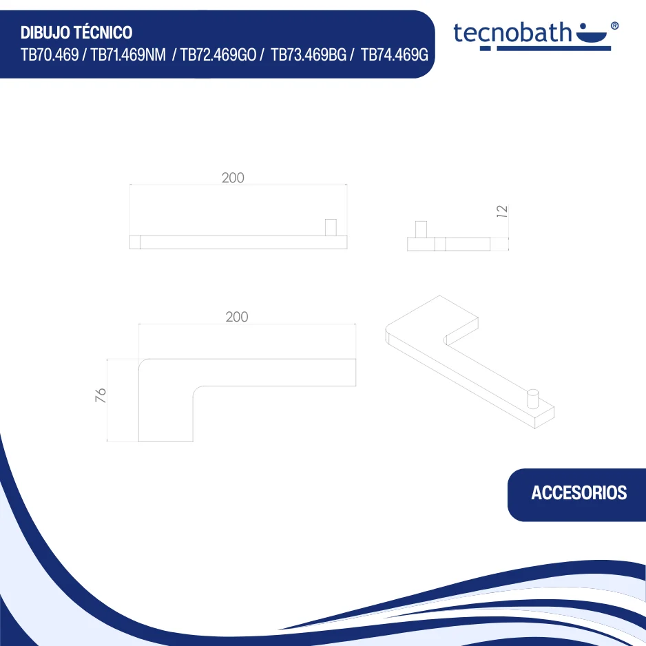 Portarollos Cromo Tecnobath