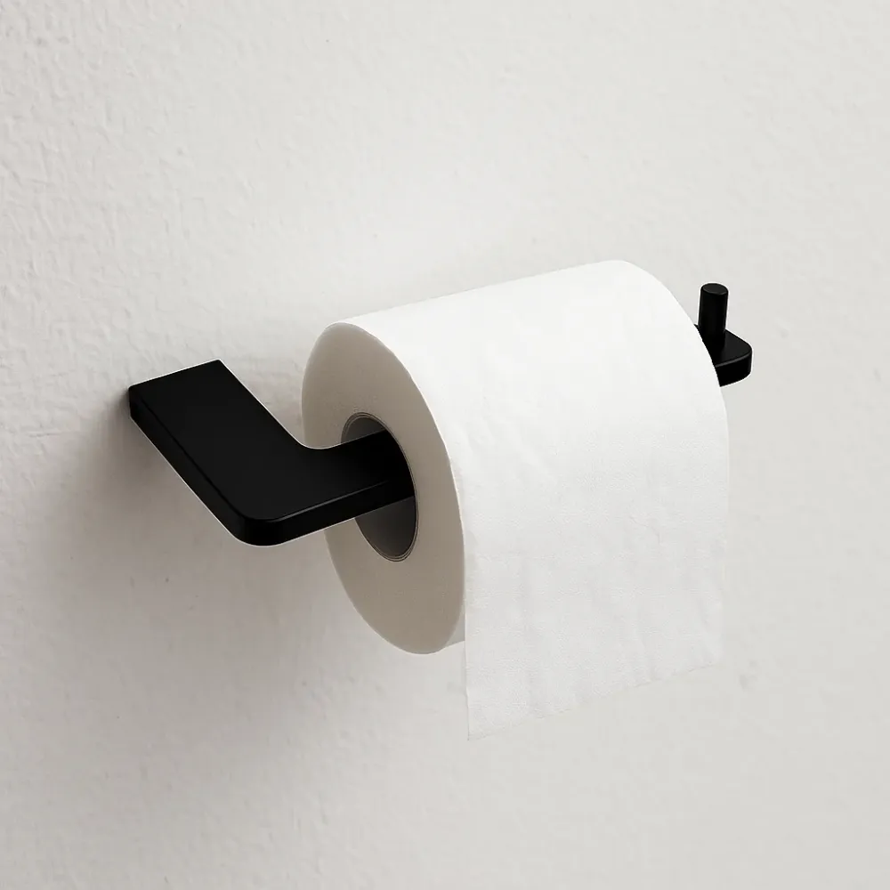 Portarollos Negro Mate Tecnobath